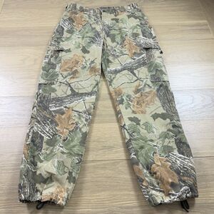 Vintage Liberty Pants Men 32-34 Cargo Realtree Camo Hunting Chore Jogger Hem